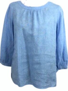 Talbots 100%Linen Blouse - Classic Fit Size Medium